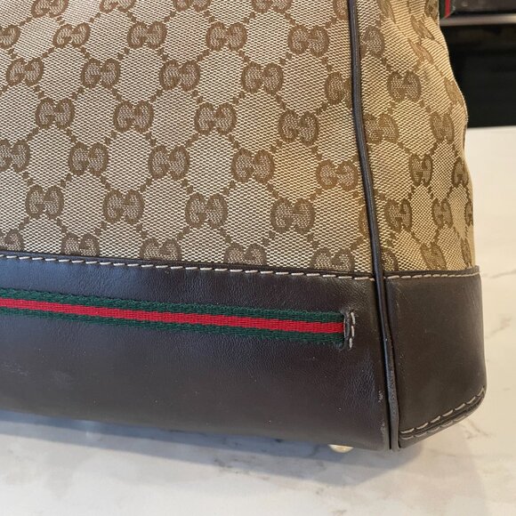 GUCCI GG Canvas Mayfair Convertible Tote w/ Strap - Picture 9 of 15